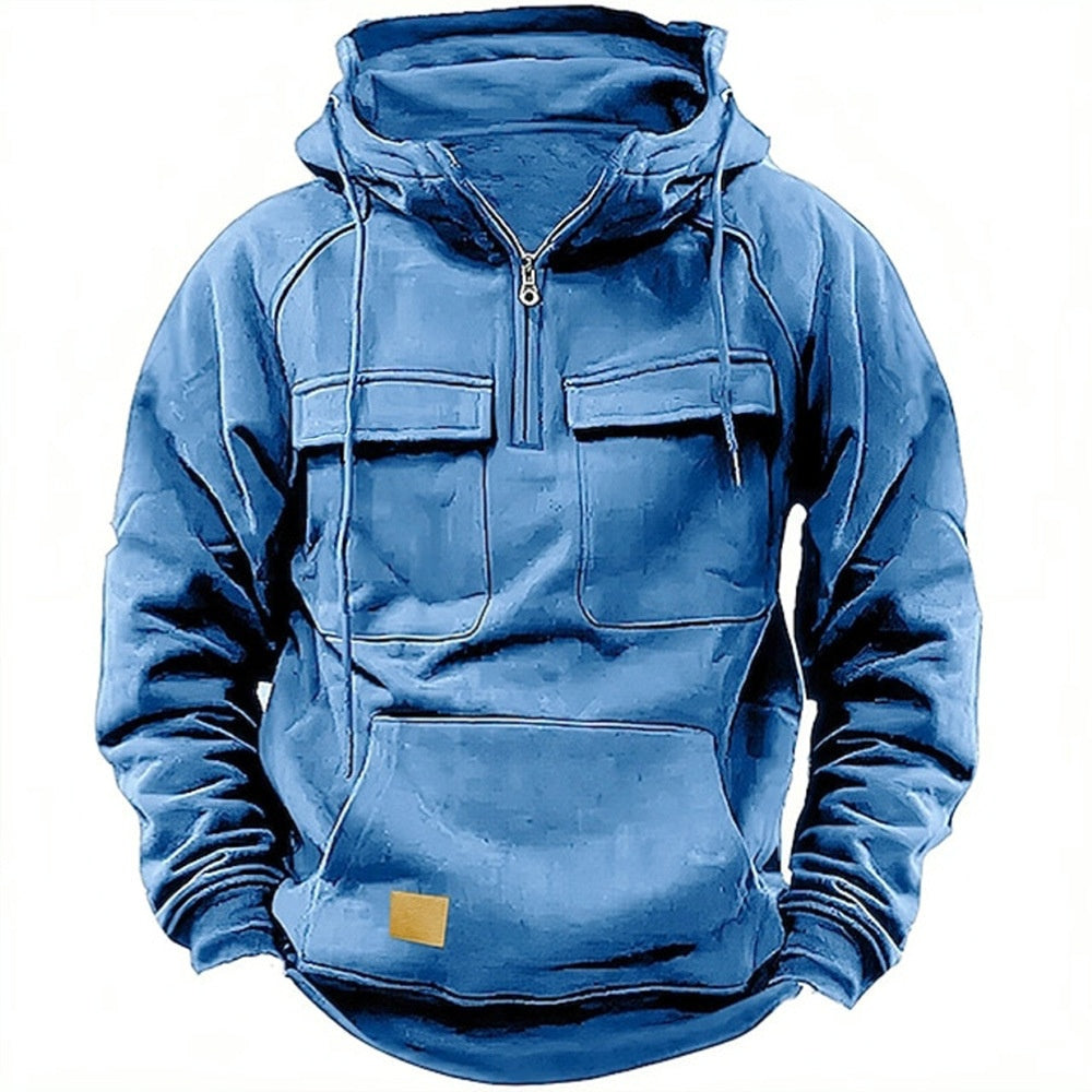 Men's Solid Color Casual Sweatshirt