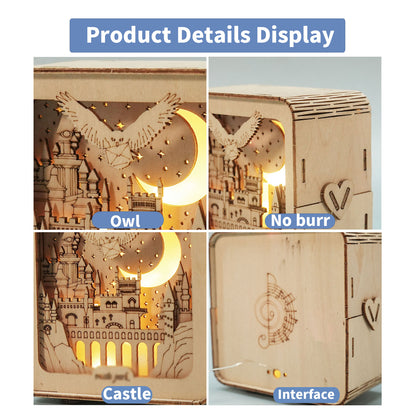 Sales Are Prohibited On The TEMU And SHEIN -MUSIC PARK 3D Wooden Puzzles Night Lights Desk Decorations Birthday Christmas Gifts For Women Age14 Above