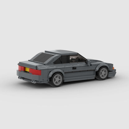 337PCS DIY Gray Sports Car Toy Building Set,City Building Bricks Building Blocks DIY Vehicles For Kids And Adults