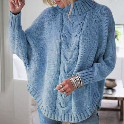 Sweater autumn winter loose bat sleeve T-shirt for women