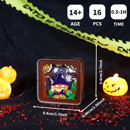 Sales Are Prohibited On The TEMU And SHEIN -MUSIC PARK 3D Wooden Puzzles For Adults Halloween Night Lights Model Kit Desk Decorations Birthday Gifts For Women