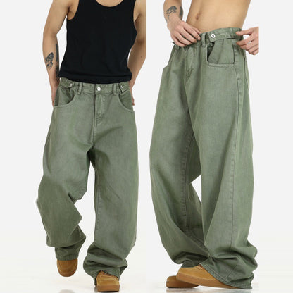 American Vintage Washed Jeans Men's High Street