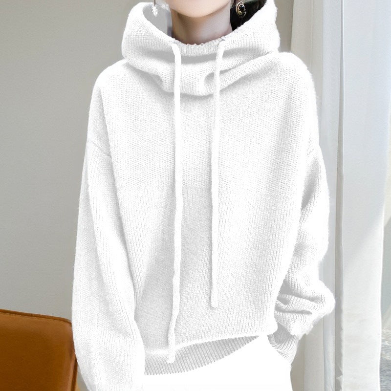 Women's Sweater Thicken Lazy Style All-match Long-sleeved Autumn Winter Warm Casual Sweater For Women
