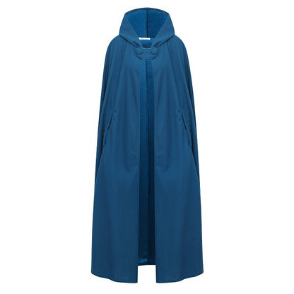 Four-color hooded tie shawl