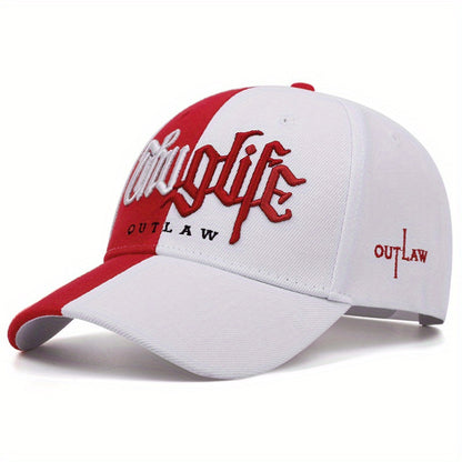 Embroidered Letter Double Stitching All-matching Sun Hat Peaked Cap