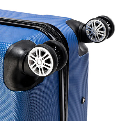 Three In One ABS Suitcase 20 Inches 24 Inches 28 Inches Blue