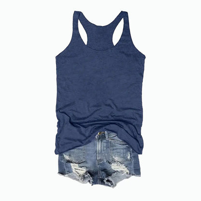 Women's 5-Pack Racerback Tank Tops Summer Casual Sleeveless Crew Neck Basics Vest