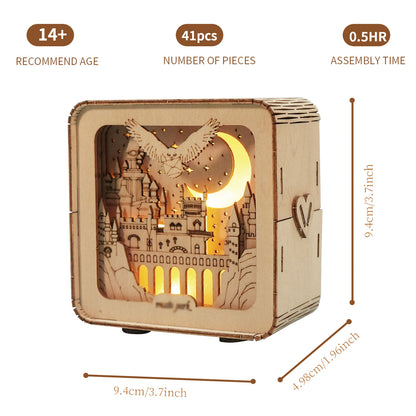 Sales Are Prohibited On The TEMU And SHEIN -MUSIC PARK 3D Wooden Puzzles Night Lights Desk Decorations Birthday Christmas Gifts For Women Age14 Above