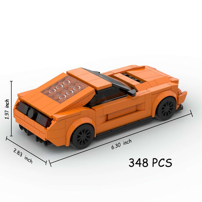 348PCS Sports Race Car Building Blocks,Speed Champions Racing Car Toy Building Sets,DIY Building Bricks For Kids And Adult