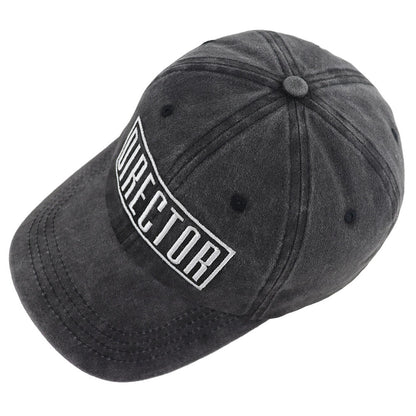 2pcs Director Filmmaker Hats For Women Men, Adjustable Embroidered Wash Cotton Baseball Cap
