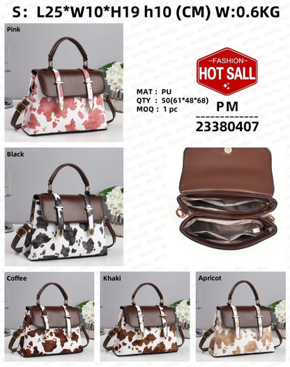New Designer Luxury Cross Body Bag - Leather Handbag Ladies Single Strap Genuine Leather Diamond Flower Fashion Polyester