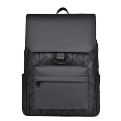 Diamond Pattern Men's Large Capacity Backpack