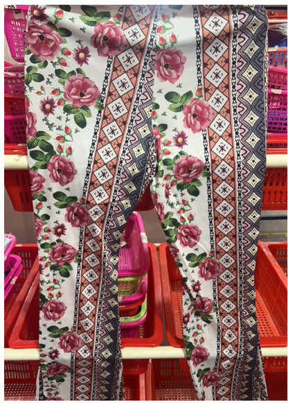 High Elastic Tight Pants Slim Sexy Print Trousers Womens Clothing