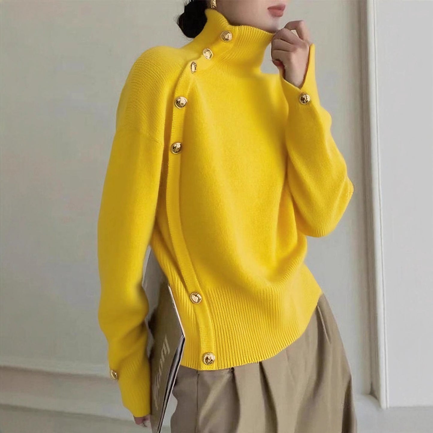 Women's Clothing Autumn And Winter Turtleneck Sweater