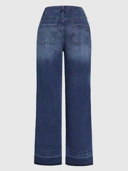 New Women’s Wide Leg Jeans, Autumn And Winter Outfits, Straight Leg Jeans, Mid Rise Jeans
