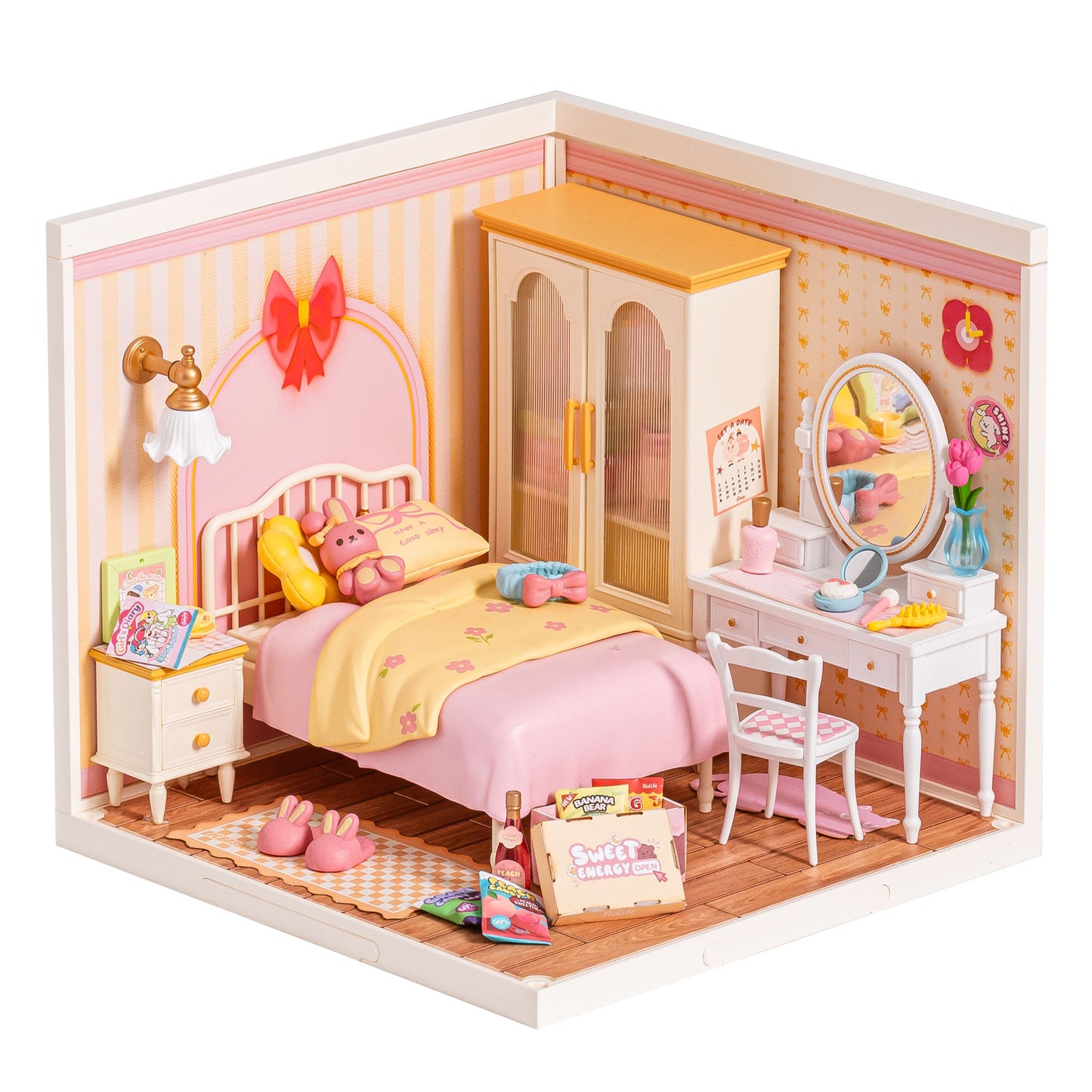 Rolife Super Creators Miniature House DIY Kit, 3D Wooden Puzzle With LED Lights, Great Gift For Adults & Teenagers, Multiple Themes ,DW016
