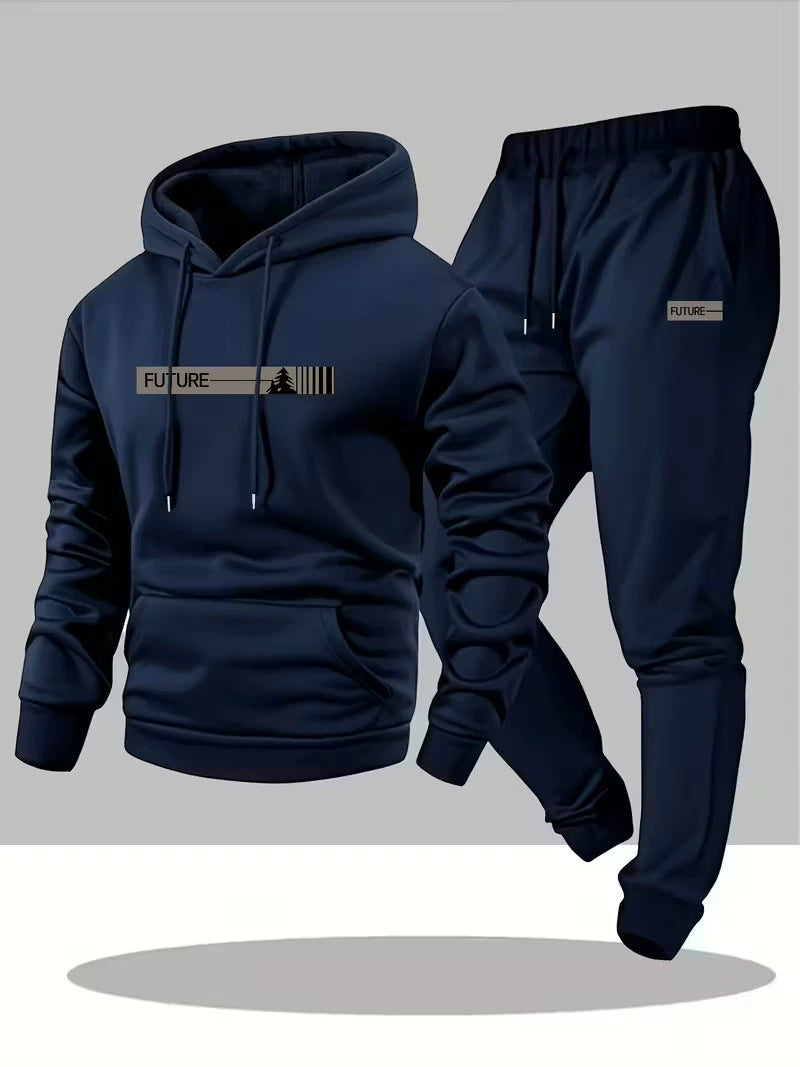 Women's Loose-fit Hoodie Jacket With Long Sleeves And Matching Pants