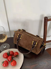 Vintage Barrel Crossbody Bag