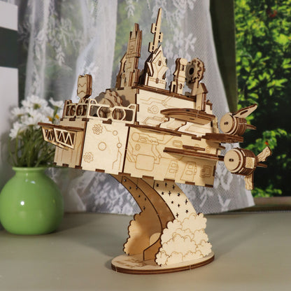Sales Are Prohibited On The TEMU And SHEIN -MUSIC PARK 3D Wooden Puzzles Moving Castle Music Box Kits Castle Building Model DIY Crafts Birthday Gift For Women