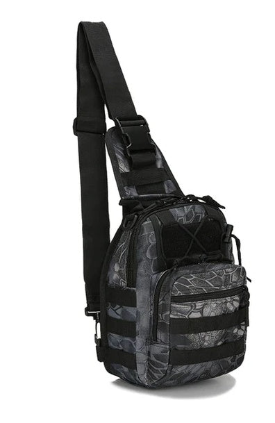 Mens Backpack Tactical Sling Shoulder Bag Molle Travel Chest Pack Outdoor Hiking