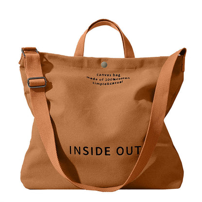 Large Capacity Shopping Bags Woman Black Canvas Tote Bag High-End Versatile Shoulder Bag