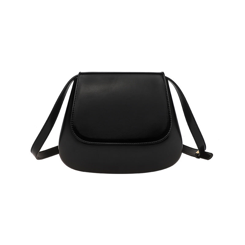 Crossbody Bag Vegan Leather Women Retro Small Saddle Satchel Shoulder Bag With Long Adjustable Strap