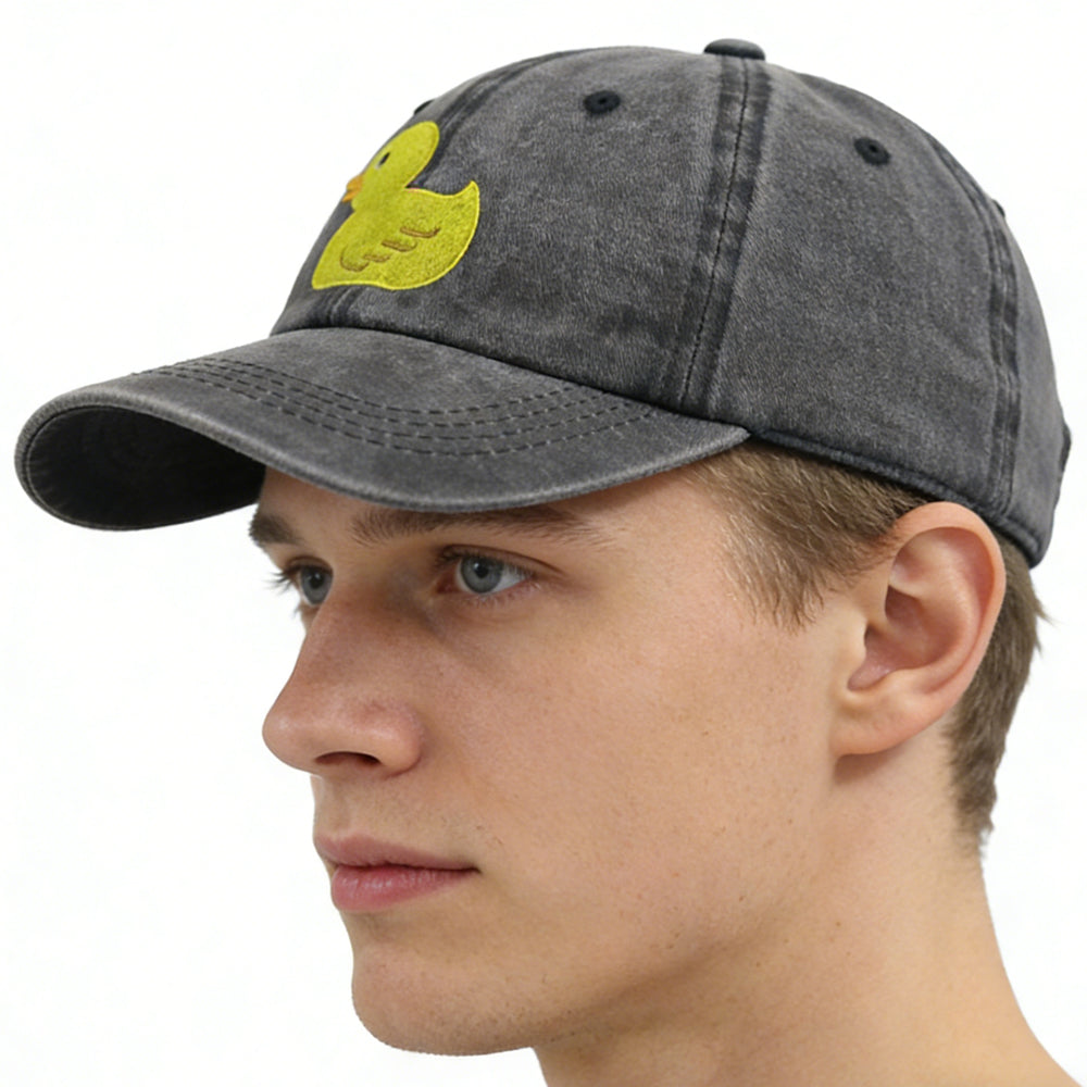 2pcs Funny Duck Gifts For Women Men, Duck Hunting Hat, Funny Animal Duck Lovers Embroidered Adjustable Baseball Cap Birthday