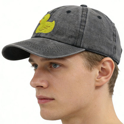 2pcs Funny Duck Gifts For Women Men, Duck Hunting Hat, Funny Animal Duck Lovers Embroidered Adjustable Baseball Cap Birthday