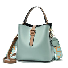 Trendy Fashion Shoulder Bag - Crossbody Foreign Trade Bucket Custom Logo Women's Messenger Bags PU Lady Bag
