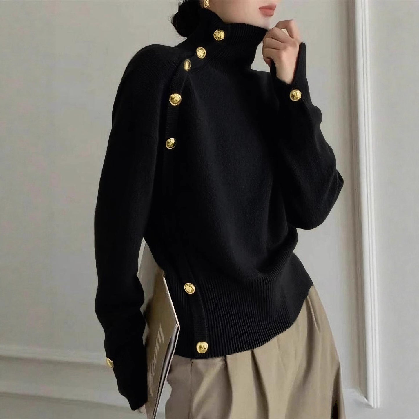 Women's Clothing Autumn And Winter Turtleneck Sweater