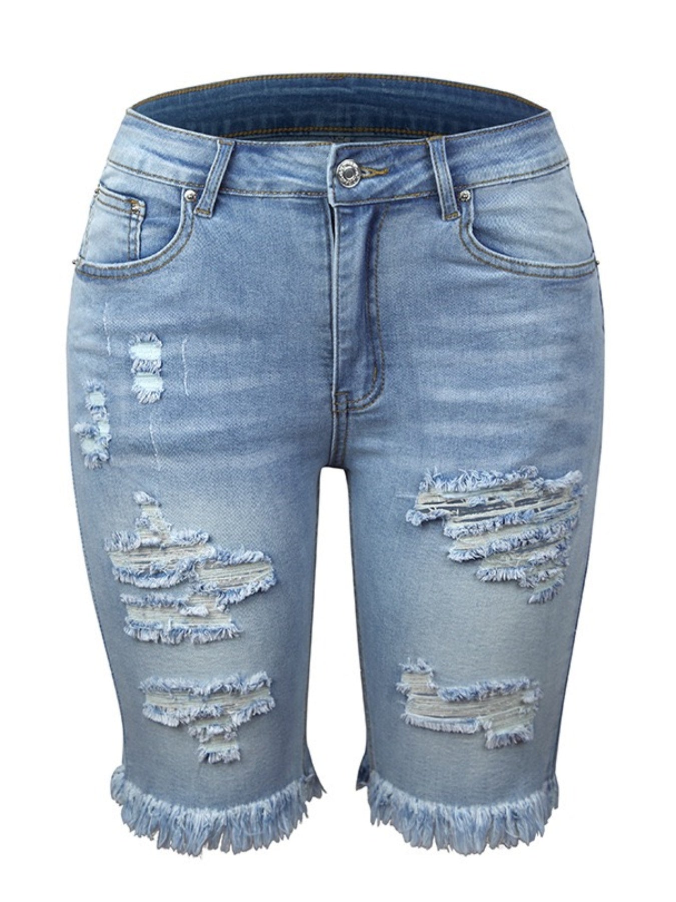 Women’s Denim Shorts, Quarter Length Jeans, Ripped Jeans, Frayed Hems