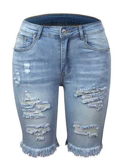 Women’s Denim Shorts, Quarter Length Jeans, Ripped Jeans, Frayed Hems