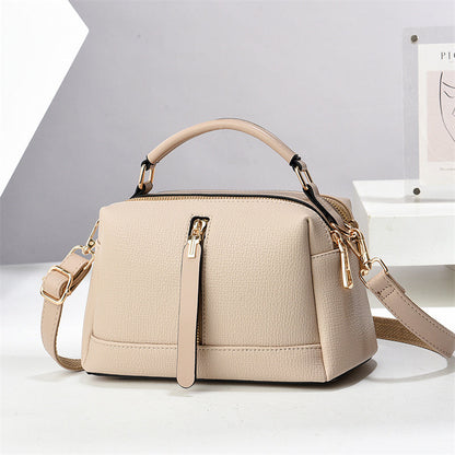 Carmine Classy Handbag - Selling Custom Logo New Fashion Small Square PU Leather Crossbody Shoulder Bag Zipper Large Capacity Casual Woman's Handbag