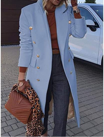 Mid-length Woolen Women's Coat