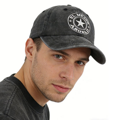 El Mejor Abuelo Hat For Men Women, Adjustable Embroidered Wash Cotton Baseball Cap