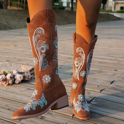 Plus Size High Cylinder Below The Knee Boots