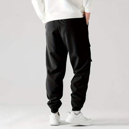 Straight Ankle Tied Wear-resistant Overalls Casual Pants
