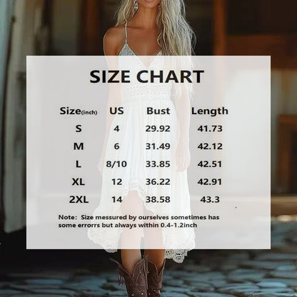 Women's Solid Color V-Neck Slip Dress With Asymmetrical Hem & Lace Trim - Bohemian Midi Dress For Summer