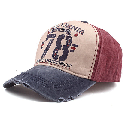 Washed Coating Sunshade Casual Duck Tongue Baseball Cap
