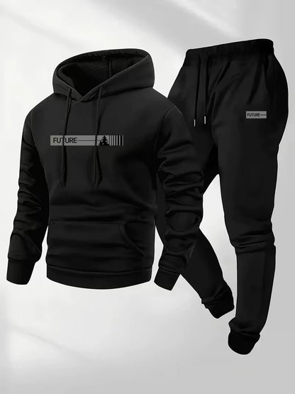 Women's Loose-fit Hoodie Jacket With Long Sleeves And Matching Pants