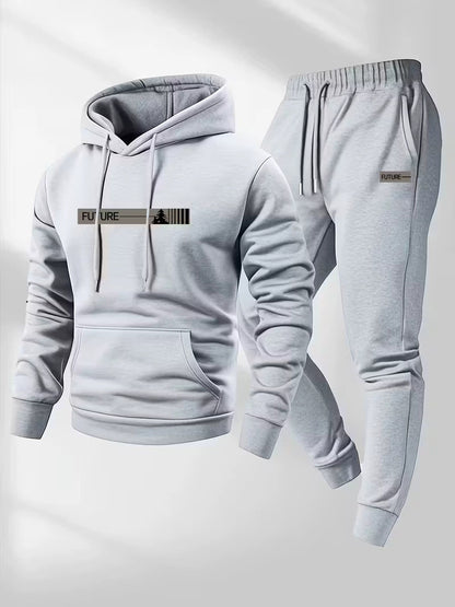 Women's Loose-fit Hoodie Jacket With Long Sleeves And Matching Pants