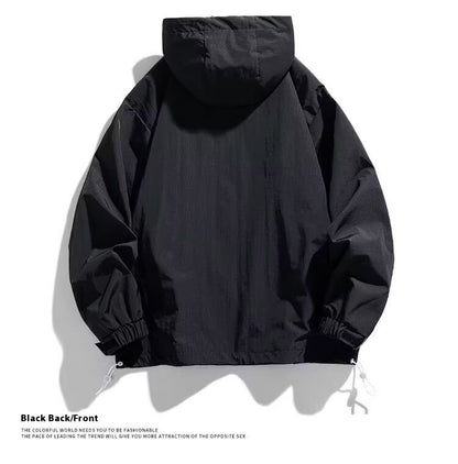 Half Zipper Pullover Men's Spring And Autumn New Hooded Fir Sweater