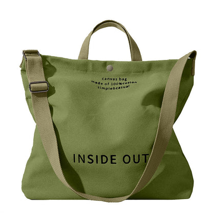 Large Capacity Shopping Bags Woman Black Canvas Tote Bag High-End Versatile Shoulder Bag
