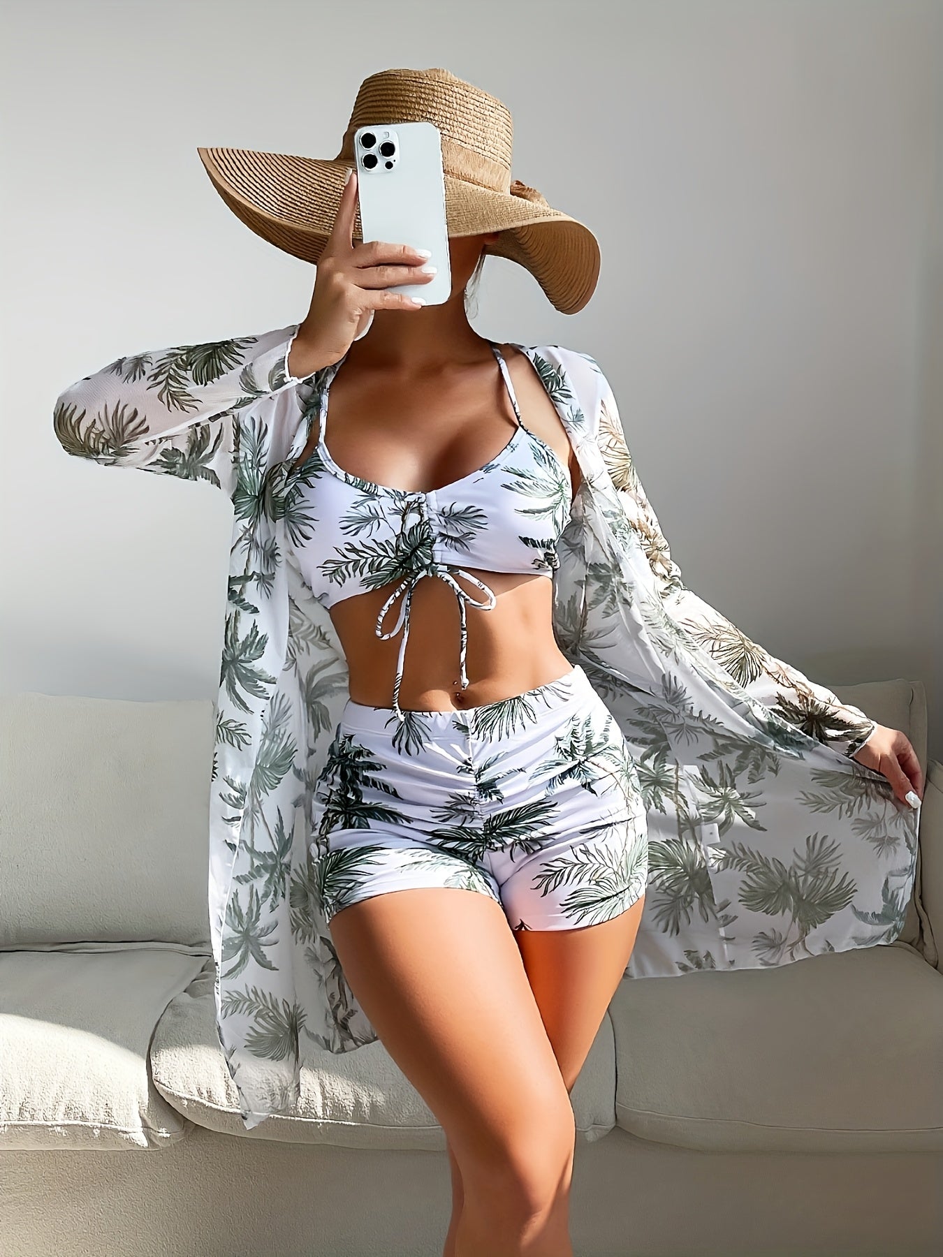 Women's Three-piece Casual Swimsuit P507-06