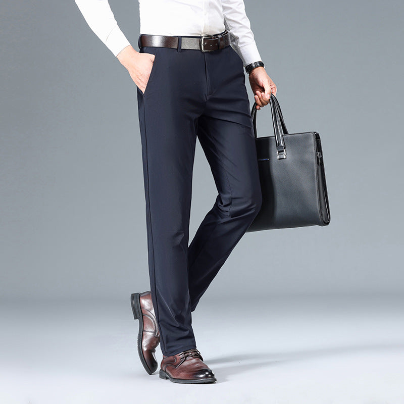 Men's High Elastic Jinammonia Ice Silk Casual Pants