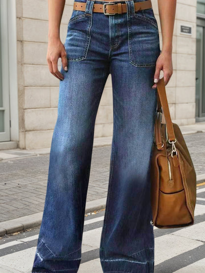 New Women’s Wide Leg Jeans, Autumn And Winter Outfits, Straight Leg Jeans, Mid Rise Jeans