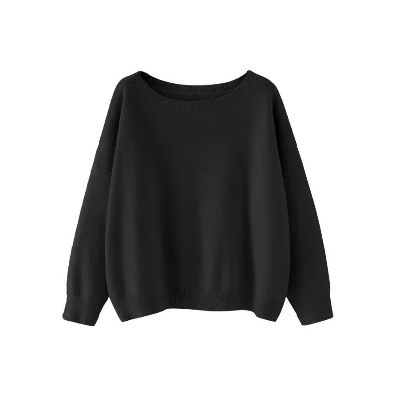 Autumn And Winter Round Neck Loose And Lazy Style Pullover