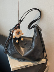 Vintage Style Leather Shoulder Bag