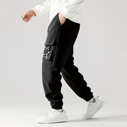 Straight Ankle Tied Wear-resistant Overalls Casual Pants
