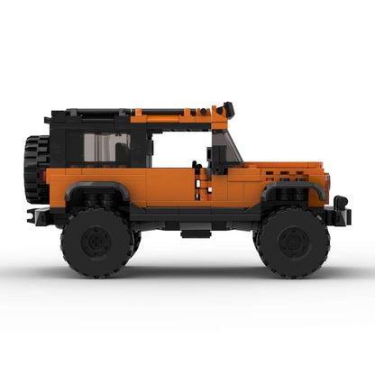 405PCS DIY Orange SUV Car Toy Building Set,Off-Road Car Building Bricks  Building Blocks,DIY Vehicles For Kids And Adults